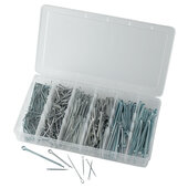 Split Pin Assortment, 555 pieces