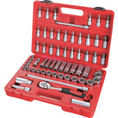 Jeu clés à douilles 61 pièces, métrique