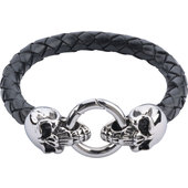 WRISTBAND *SKULL LEATHER*