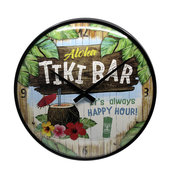 Retro Wallclock Tiki Bar Diameter: 31cm