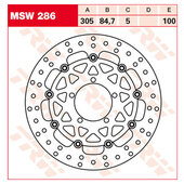 TRW BRAKE-DISC FRONT