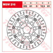TRW BRAKE-DISC FRONT