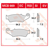 TRW BRAKE-PADS SINTER