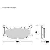SAITO BRAKE-PADS ORGANIC