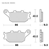 SAITO BRAKE-PADS ORGANIC