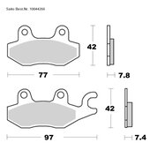 SAITO BRAKE-PADS ORGANIC