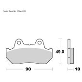 SAITO BRAKE-PADS ORGANIC