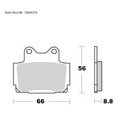 SAITO BRAKE-PADS ORGANIC