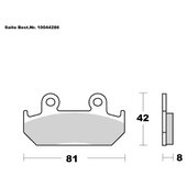 SAITO BRAKE-PADS ORGANIC