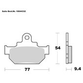 SAITO BRAKE-PADS ORGANIC