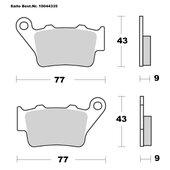 SAITO BRAKE-PADS ORGANIC