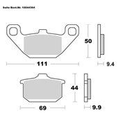 SAITO BRAKE-PADS SINTER