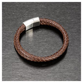 *LEATHER* BRACC. PELLE