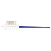 Brosse pour daim, corps en plastique bleu