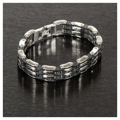 Stainless-Steel Strap Surgical Steel/Rubber, Length: 21cm