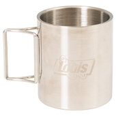 Tazza termica in acciaio inossidabile con manico ripiegabile, 350 ml