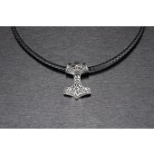 KETTING *THOR'S HAMER* LEREN BAND 45-50 CM