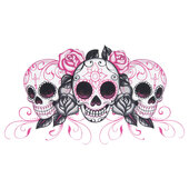 GIRL SKULLS DECAL