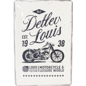 Detlev Louis metal sign size:  20x30 cm