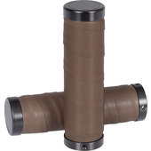 Lederband-Griffe Schwarz / Braun, Paar