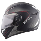 Matt Black Silver Red