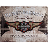 Metal Sign Harley-Davidson metallic, 30x40cm