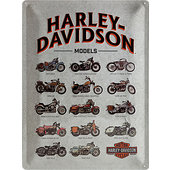 Metalen wandb. Harley-Davidson 