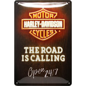 Plaque en métal Harley-Davidson Neon Things are Different...*. Dim: 20x30cm