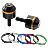 Bar ends for original handlebar Aluminium, short, pair