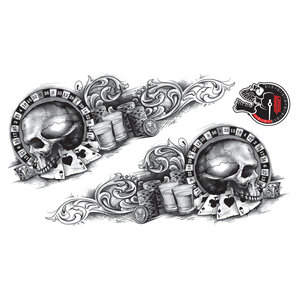 Autocollants "Gamble Skull"