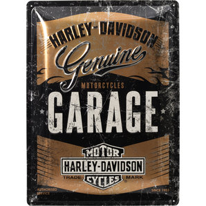 Metal. wandbord Harley-Davidson "Garage"