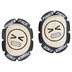 POWERFACE KNEE SLIDER WOOD, WITH PRINT, PAIR