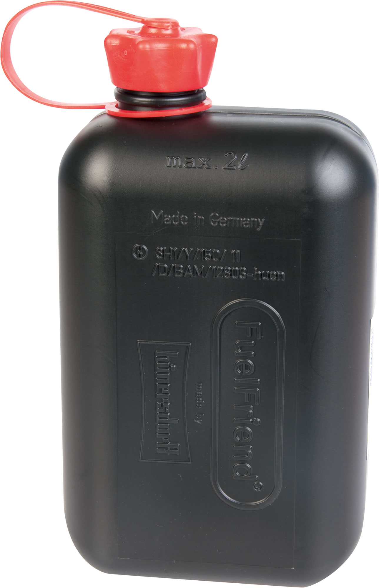 FuelFriend®-PLUS CLEAR - tanica da 1,0 litri + tubo di beccuccio con serratura - 2 articoli - perfetto per moto, auto e altro