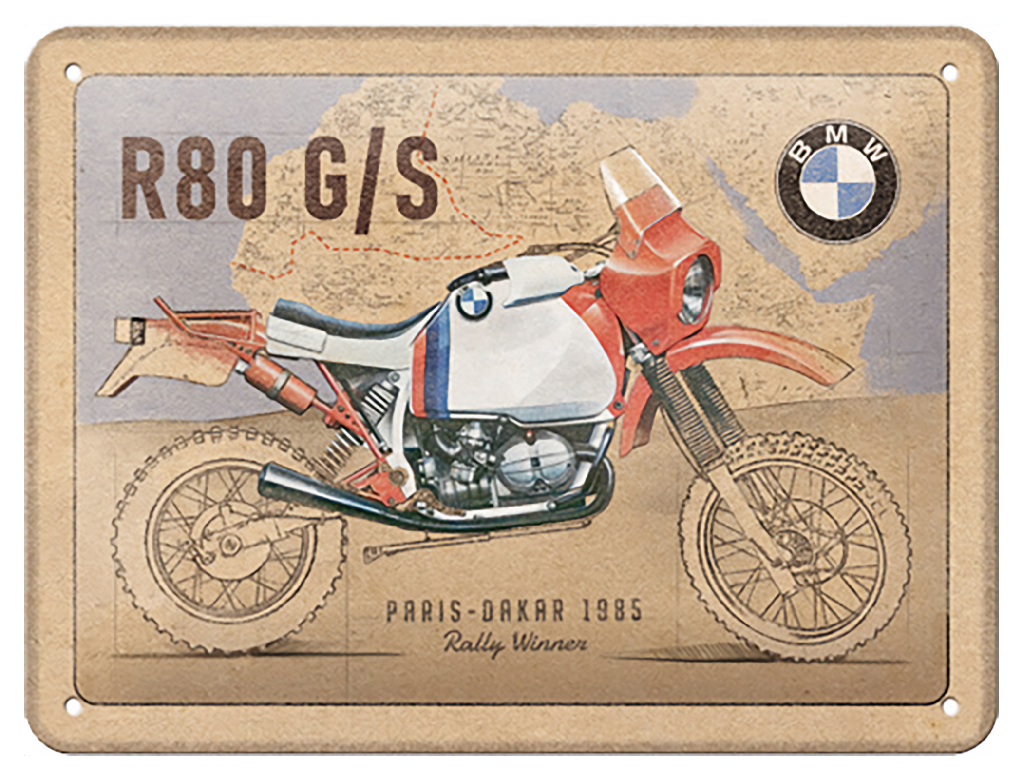 BMW WANDBORD BMW R80 G/S voordelig | Louis 🏍️