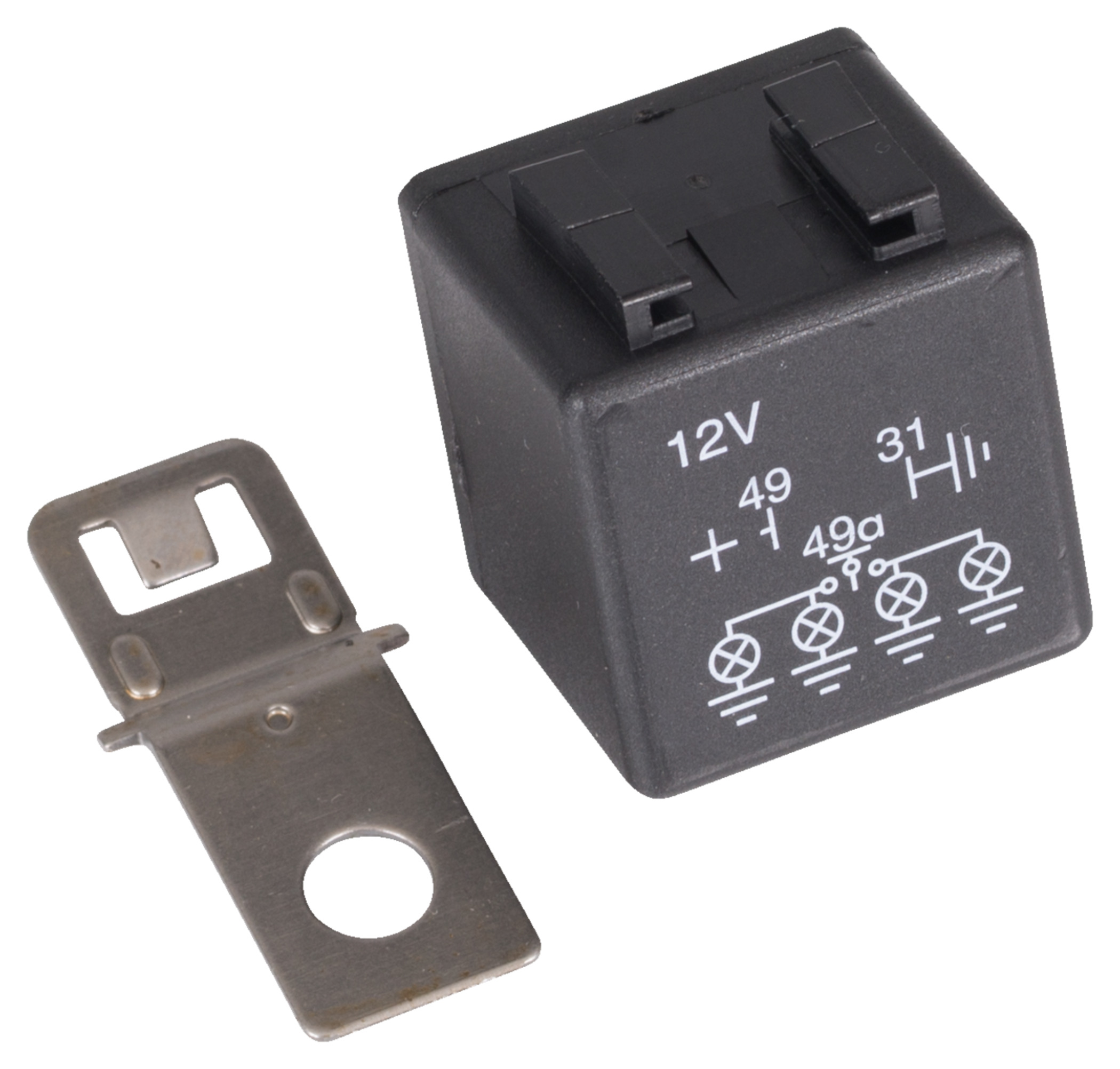 SOSTITUIRE RELÈ FLASH Indicatore Nero Moto Nuovo Set Parti Velocità 12V