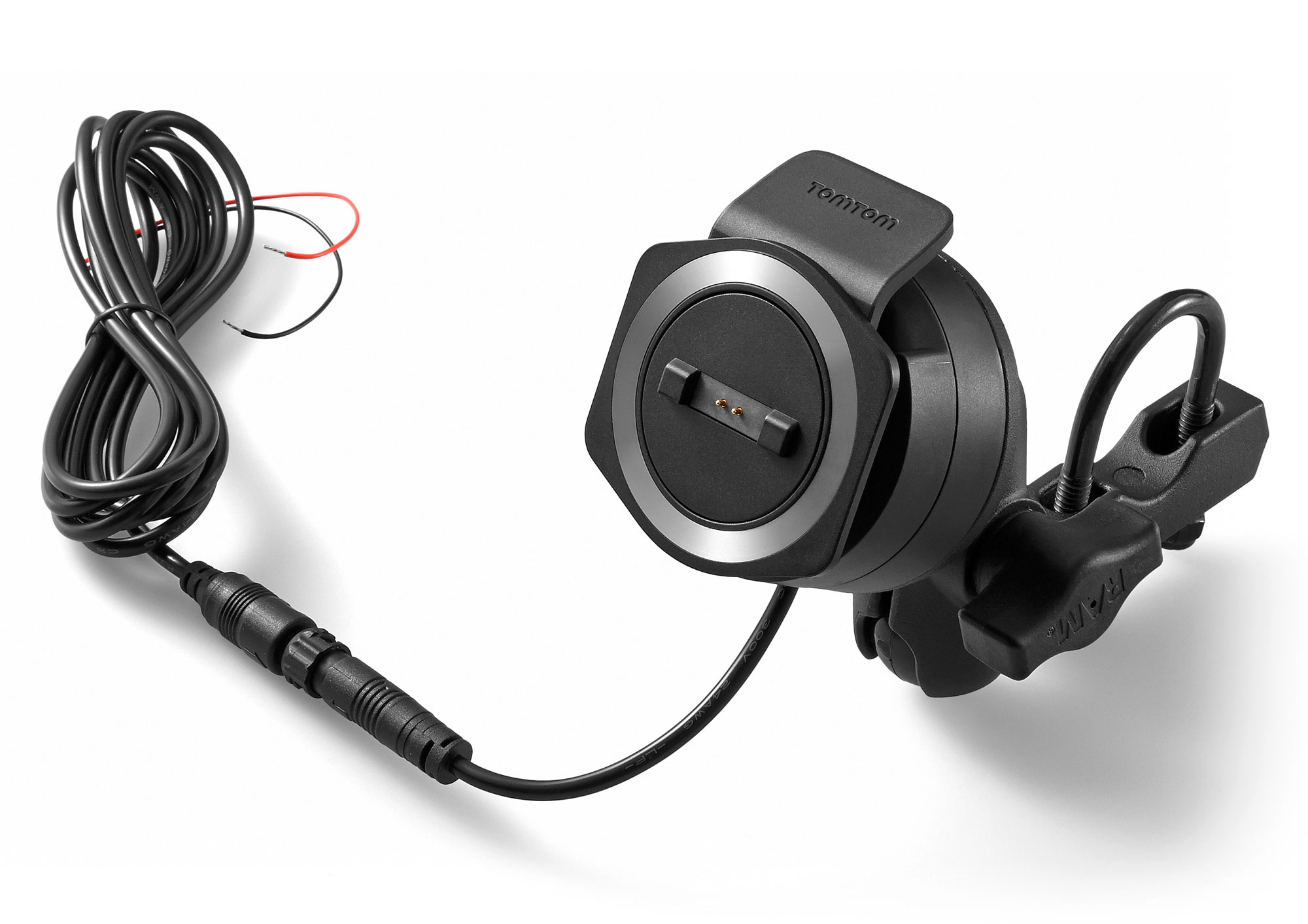 BuyBits Powered Dock - Holder & Hardwire Charging Cable for TomTom Urban Rider Mount (sku 32901)