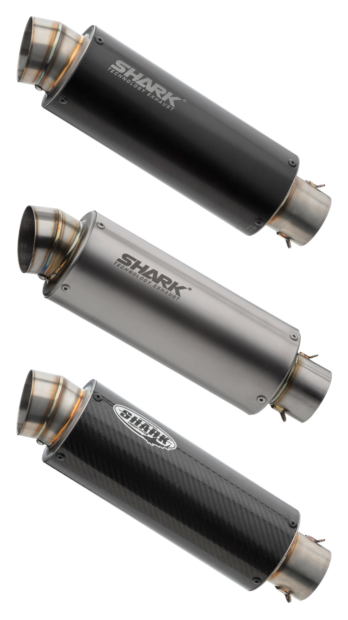 SHARK ⁄ シャークマフラー SRC 4 slip on exhaust (2-1) super short