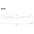 Rizoma Drag Bar Lenker, Alu
