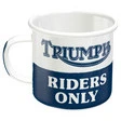 Triumph Emaille-Becher Triumph Drivers Only