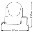 Puig Hinterradabdeckung, Schwarz