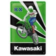 Kawasaki Blechschild, 3D-Prägung