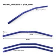 RAXIMO Alu-Lenker Drag Bar, Konif., Loch