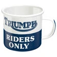 Triumph Emaille-Becher Triumph Drivers Only