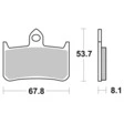 Brembo Bremsbeläge Organisch Carbon Ceramic