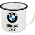 BMW Emaille Becher BMW Drivers only