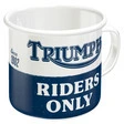 Triumph Emaille-Becher Triumph Drivers Only