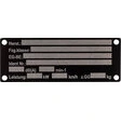 JMP Metall Typenschild zum Nieten, blanko