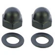 Screws4Bikes Edelstahl Hutmuttern für HD Spiegel