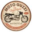 Moto-Guzzi Blechschild Rund, 3D-Geprägt