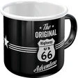 US Highways Emaille Becher Route 66